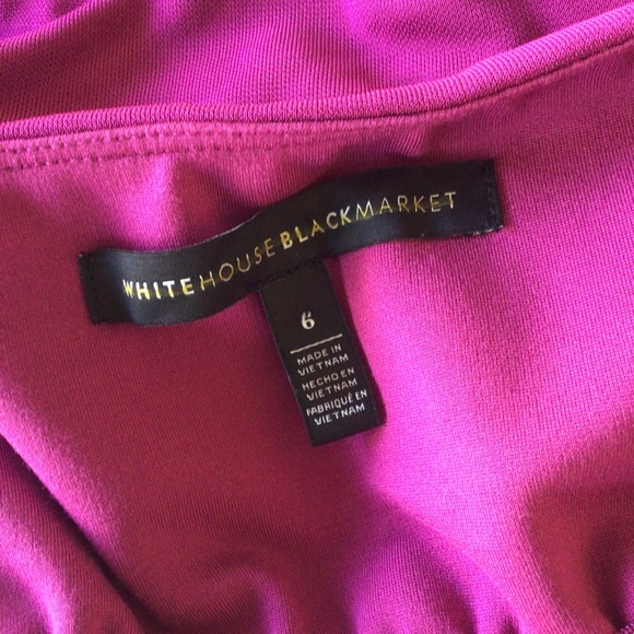 WHITE HOUSE BLACK MARKET OFF THE SHOULDER TIERED TOP SIZE 6 - Picture 8 of 12